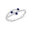Bague saphir et diamant en or 18 carats