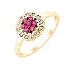 Bague rubis et diamant en or 18 carats