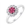 Bague rubis et diamant en or 18 carats