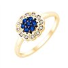 Bague saphir et diamant en or 18 carats
