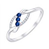 Bague saphir et diamant en or 18 carats