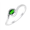 Bague émeraude et diamant en or 18 carats
