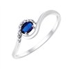 Bague saphir et diamant en or 18 carats