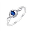 Bague saphir et diamant en or 18 carats