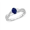 Bague saphir et diamant en or 18 carats