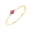 Bague rubis et diamant en or 18 carats
