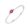 Bague rubis et diamant en or 18 carats