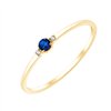Bague saphir et diamant en or 18 carats