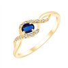 Bague saphir et diamant en or 18 carats