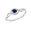 Bague saphir et diamant en or 18 carats