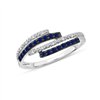 Bague saphir et diamant en or 18 carats