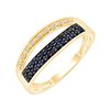 Bague saphir et diamant en or 18 carats