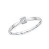Solitaire diamant en or 18 carats