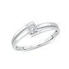 Solitaire serti clos diamant en or 18 carats