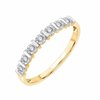 Alliance serti clos diamant en or 18 carats