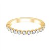 Demi Alliance serti clos diamant en or 18 carats