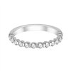 Demi Alliance serti clos diamant en or 18 carats