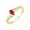 BAGUE TONYA RUBIS ET DIAMANT