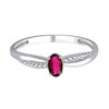 Bague rubis et diamant en or 18 carats
