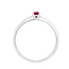 Bague rubis et diamant en or 18 carats