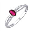 Bague rubis et diamant en or 18 carats