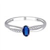 Bague saphir et diamant en or 18 carats