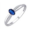 Bague saphir et diamant en or 18 carats