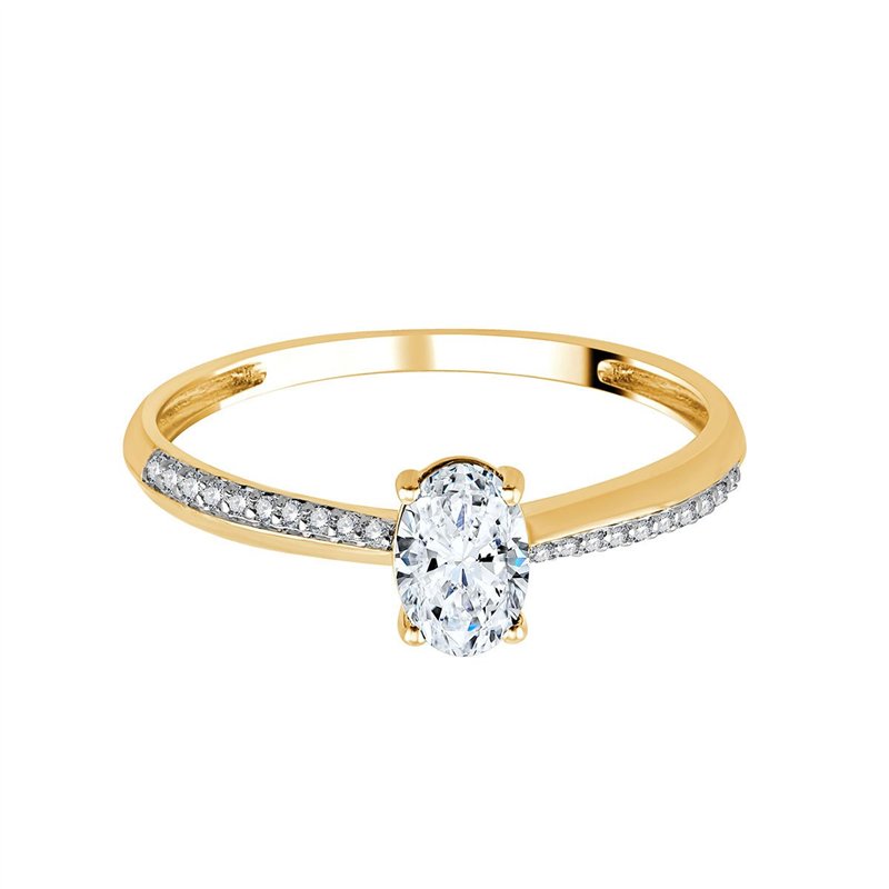 Bague toi et moi diamant en or 18 carats