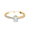 Bague toi et moi diamant en or 18 carats