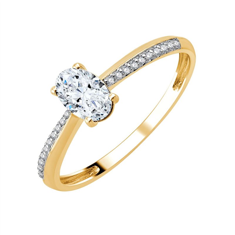 Bague toi et moi diamant en or 18 carats