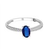 Bague saphir et diamant en or 18 carats