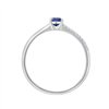 Bague saphir et diamant en or 18 carats