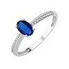 Bague saphir et diamant en or 18 carats