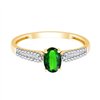 Bague émeraude et diamant en or 18 carats