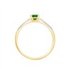 Bague émeraude et diamant en or 18 carats