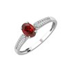 Bague rubis et diamant en or 18 carats