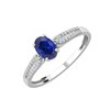 Bague saphir et diamant en or 18 carats