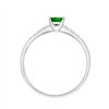 Bague émeraude et diamant en or 18 carats