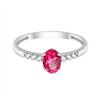BAGUE MAVIS RUBIS ET DIAMANT