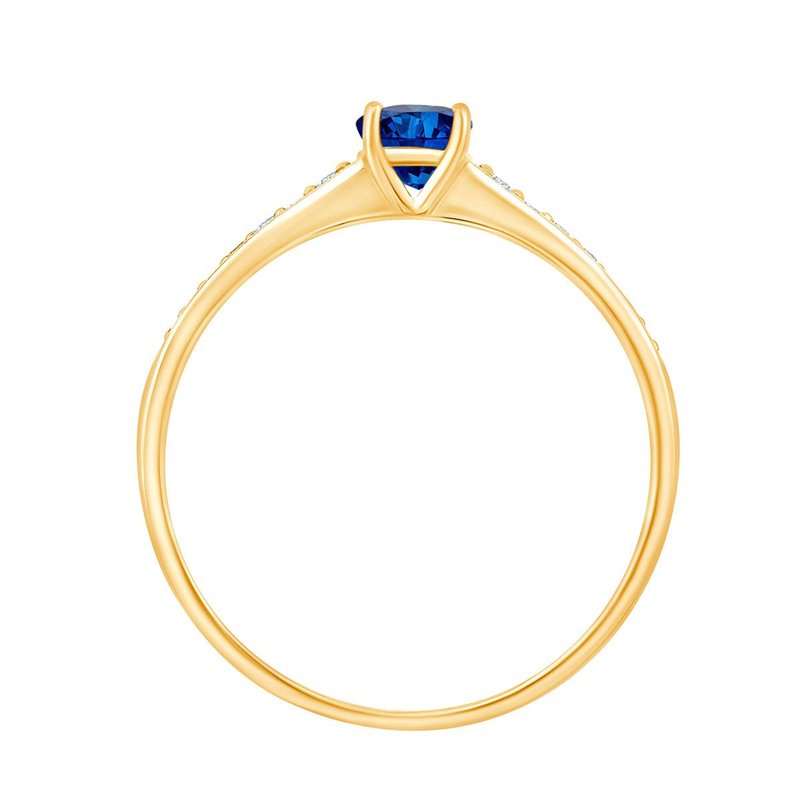 Bague saphir et diamant en or 18 carats