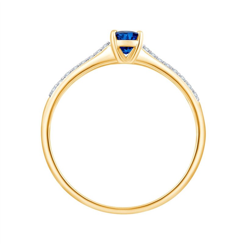 Bague saphir et diamant en or 18 carats