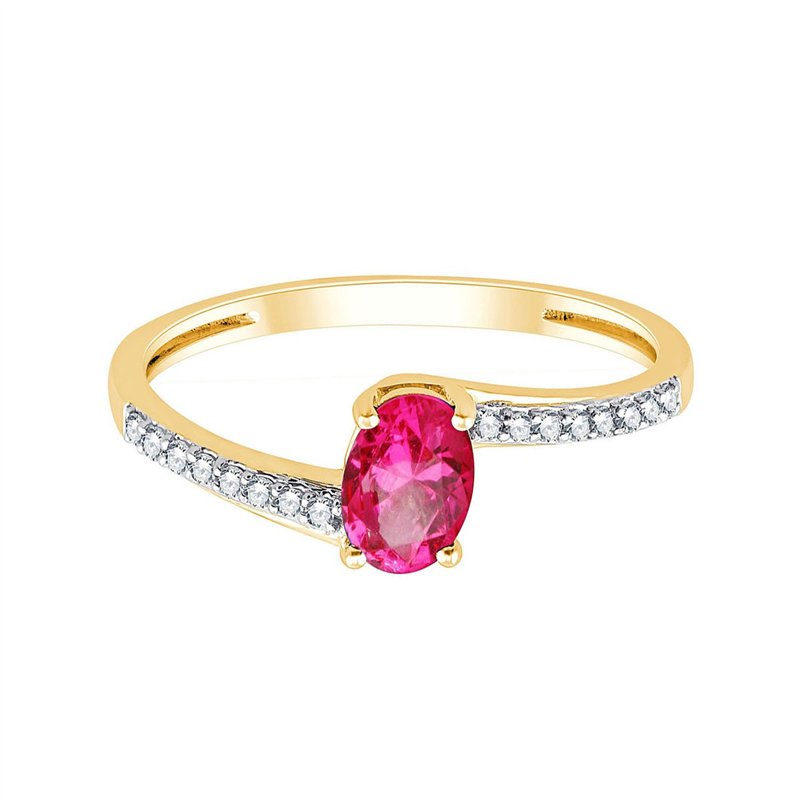 BAGUE DELLA RUBIS ET DIAMANT