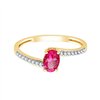 BAGUE DELLA RUBIS ET DIAMANT