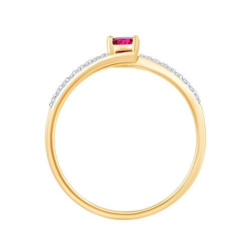 BAGUE DELLA RUBIS ET DIAMANT