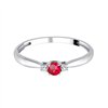 Bague rubis et diamant en or 18 carats