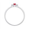 Bague rubis et diamant en or 18 carats