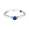 Bague saphir et diamant en or 18 carats