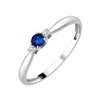 Bague saphir et diamant en or 18 carats