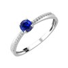 Bague saphir et diamant en or 18 carats