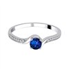 Bague saphir et diamant en or 18 carats